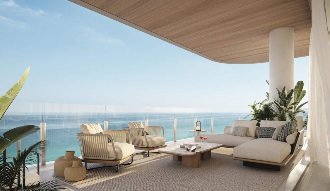 Luxury residential property overlooking the ocean